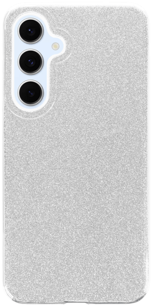 Samsung Galaxy S24 FE (SM-S721B/DS) szilikon tok csillogó hátlap ezüst