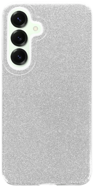 Samsung Galaxy S25 (SM-S931B) szilikon tok csillogó hátlap ezüst