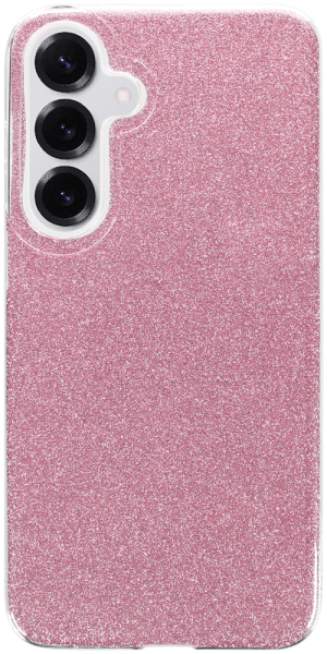 Samsung Galaxy S25 Plus (SM-S936B) szilikon tok csillogó hátlap rózsaszín