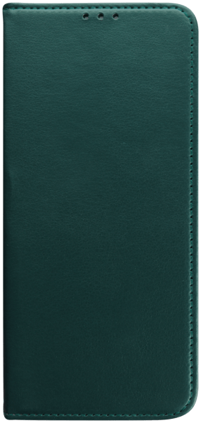 Motorola Moto G55 oldalra nyíló flipes bőrtok asztali tartó funkciós sötétzöld