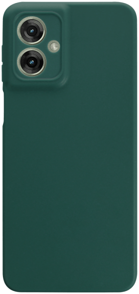Motorola Moto G55 szilikon tok kameravédővel matt sötétzöld