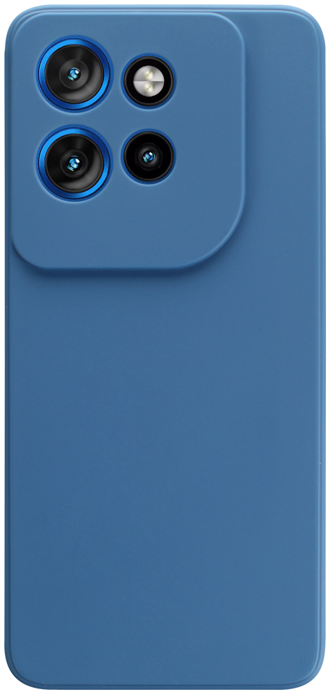 Motorola Edge 50 Neo szilikon tok kameravédővel matt sötétkék