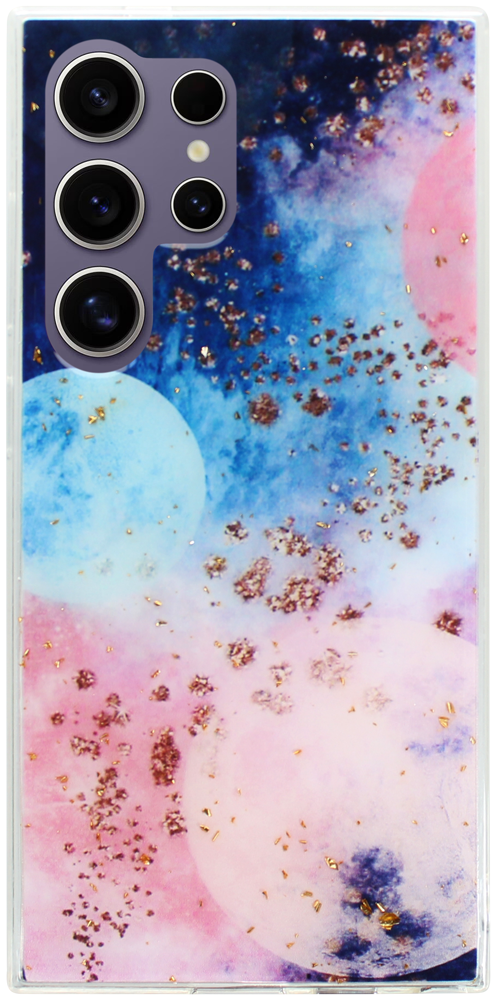 Samsung Galaxy S24 Ultra (SM-S928B) kemény hátlap Gold Glam Galactic