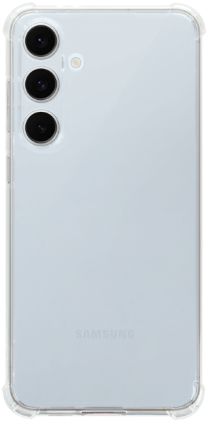 Samsung Galaxy S24 FE (SM-S721B/DS) szilikon tok közepesen ütésálló légpárnás sarok kameravédővel átlátszó