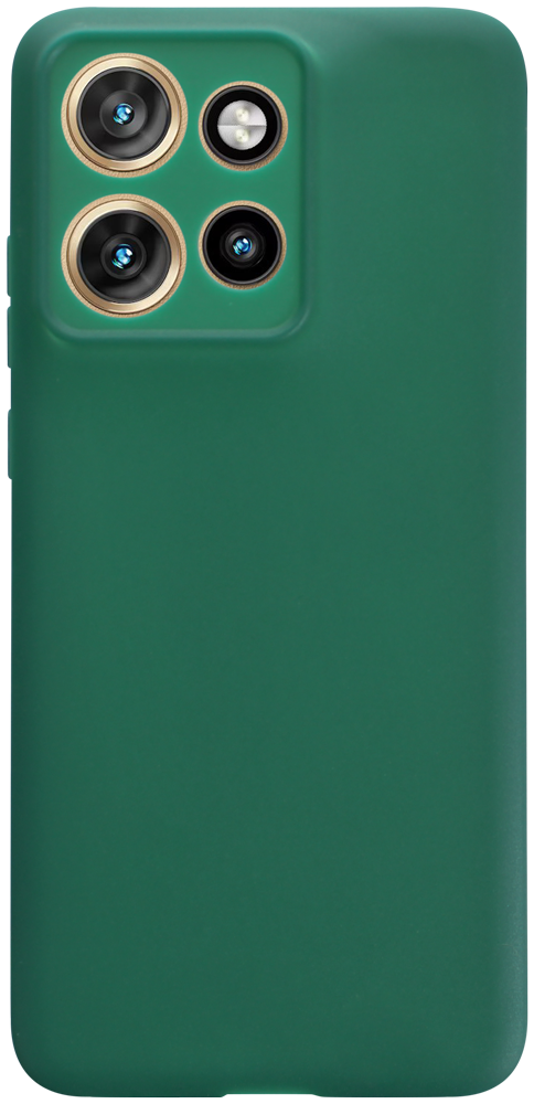 Motorola Edge 50 Neo szilikon tok kameravédővel matt sötétzöld