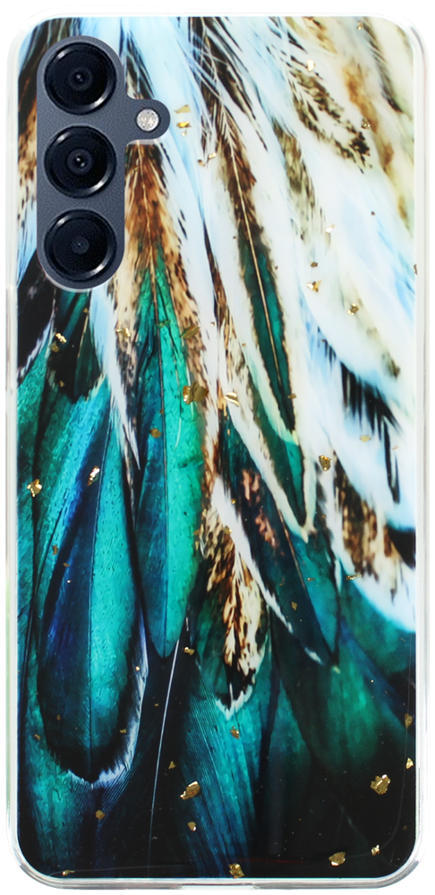 Samsung Galaxy A16 5G (SM-A166B/DS) kemény hátlap Gold Glam Feathers