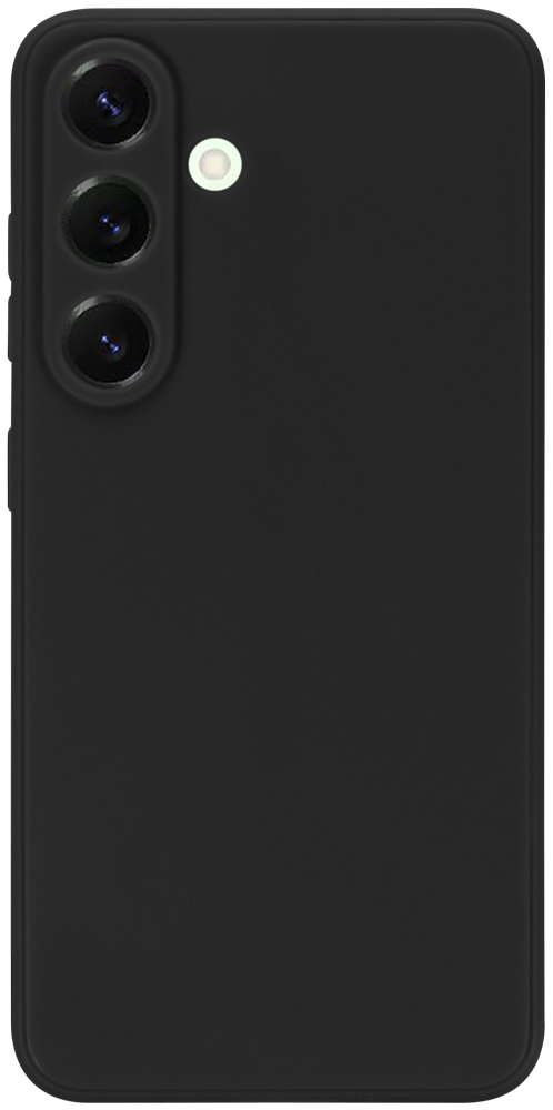 Samsung Galaxy S25 (SM-S931B) szilikon tok kameravédővel matt fekete