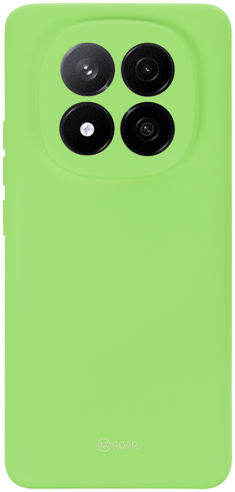 Xiaomi Redmi Note 14 Pro Plus 5G szilikon tok gyári ROAR kameravédővel világoszöld