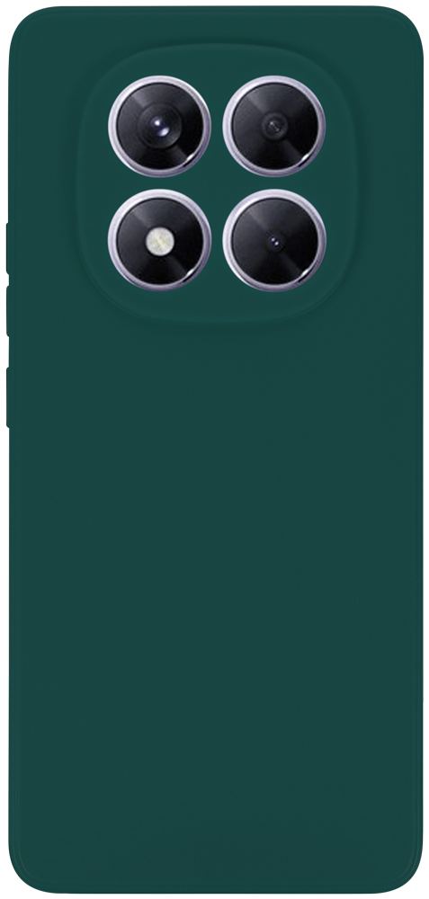 Xiaomi Redmi Note 14 Pro 5G szilikon tok kameravédővel matt sötétzöld
