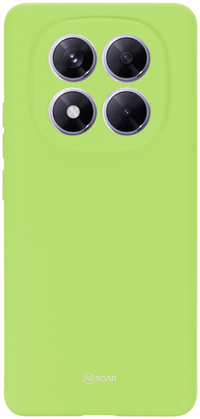 Xiaomi Redmi Note 14 Pro 5G szilikon tok gyári ROAR kameravédővel világoszöld