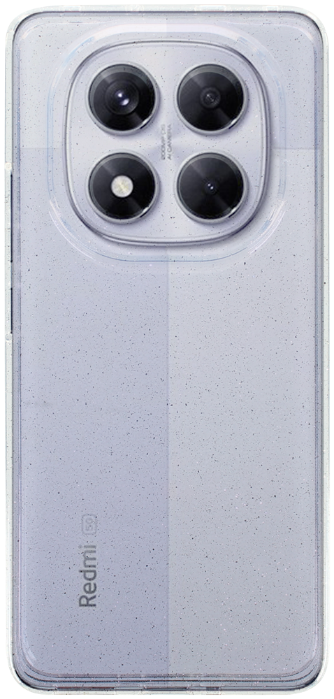 Xiaomi Redmi Note 14 Pro 5G szilikon tok kameravédővel csillogó átlátszó