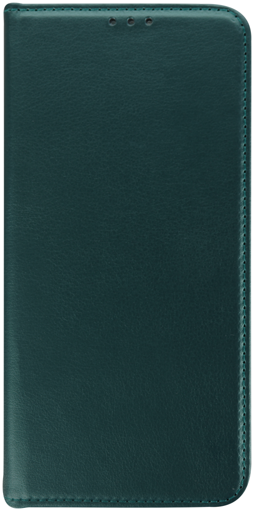 Xiaomi Redmi Note 14 5G oldalra nyíló flipes bőrtok asztali tartó funkciós sötétzöld