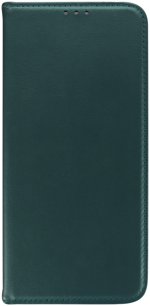 Xiaomi Redmi 13C oldalra nyíló flipes bőrtok asztali tartó funkciós sötétzöld
