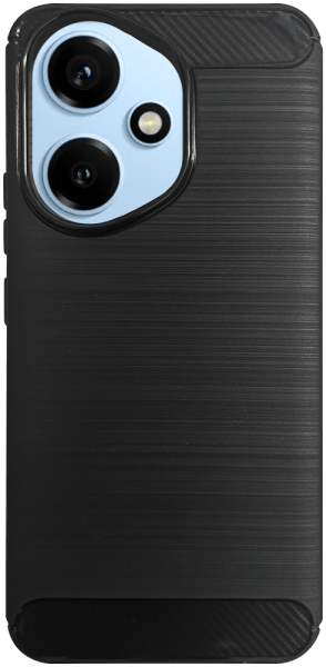 Honor 400 ütésálló szilikon tok szálcsiszolt-karbon minta légpárnás sarok fekete