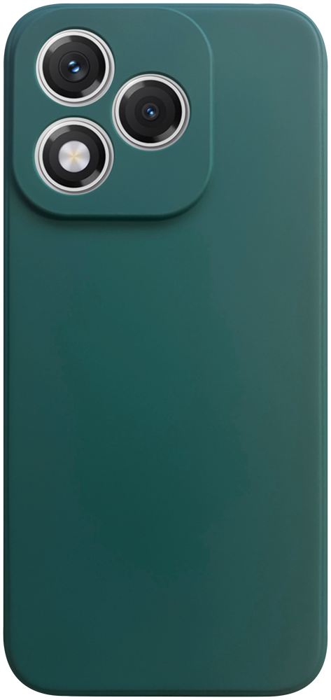 Honor 400 Lite szilikon tok kameravédővel matt sötétzöld