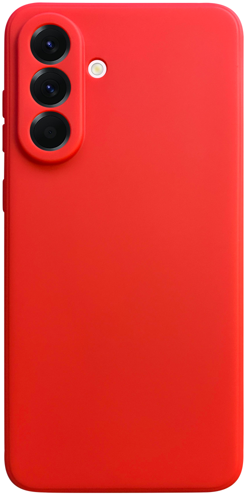 Samsung Galaxy A56 5G (SM-A566B/DS) szilikon tok kameravédővel matt piros
