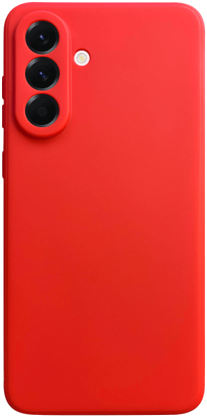 Samsung Galaxy A56 5G (SM-A566B/DS) szilikon tok kameravédővel matt piros