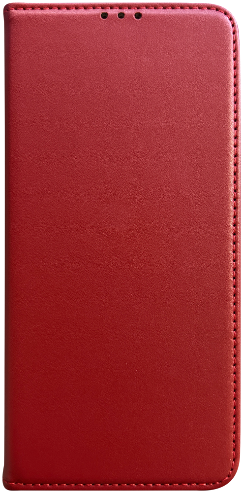 Samsung Galaxy A26 5G (SM-A266B/DS) oldalra nyíló flipes bőrtok valódi bőr piros