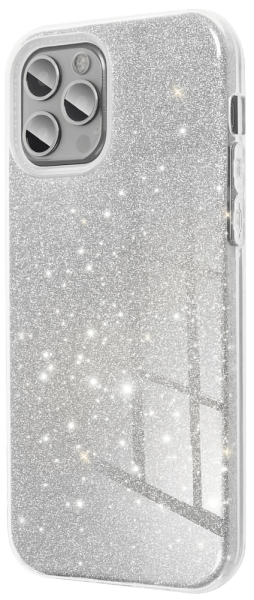 Samsung Galaxy S24 (SM-S921B) szilikon tok csillogó hátlap ezüst