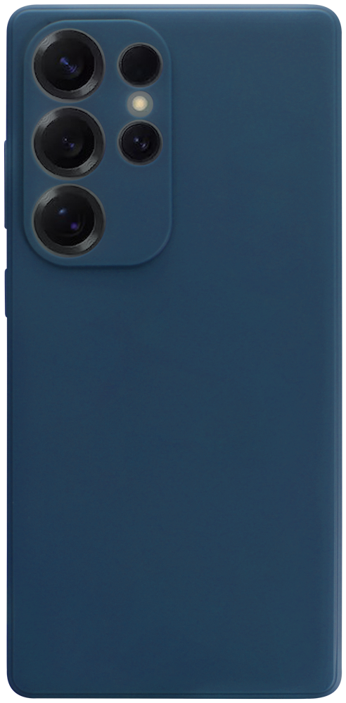 Samsung Galaxy S25 Ultra (SM-S938B) szilikon tok kameravédővel matt sötétkék
