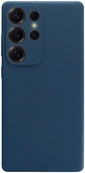 Samsung Galaxy S25 Ultra (SM-S938B) szilikon tok kameravédővel matt sötétkék
