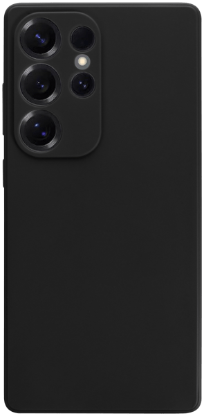 Samsung Galaxy S25 Ultra (SM-S938B) szilikon tok kameravédővel matt fekete
