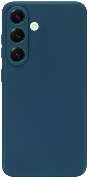 Samsung Galaxy S25 (SM-S931B) szilikon tok kameravédővel matt sötétkék