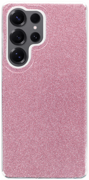 Samsung Galaxy S25 Ultra (SM-S938B) szilikon tok csillogó hátlap rózsaszín