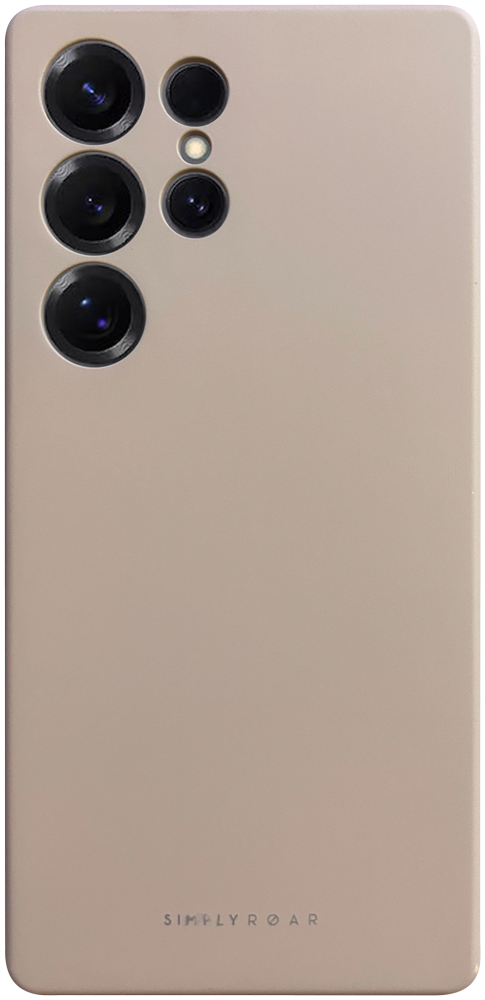 Samsung Galaxy S25 Ultra (SM-S938B) szilikon tok gyári ROAR kameravédővel púderszínű