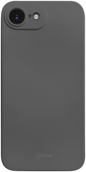 Apple iPhone 16e (SE 2025) szilikon tok gyári ROAR kameravédővel szürke