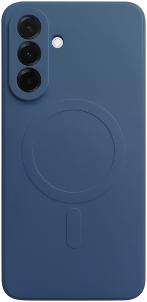 Samsung Galaxy A36 5G (SM-A366B/DS) szilikon tok gyári MagSafe kameravédővel sötétkék