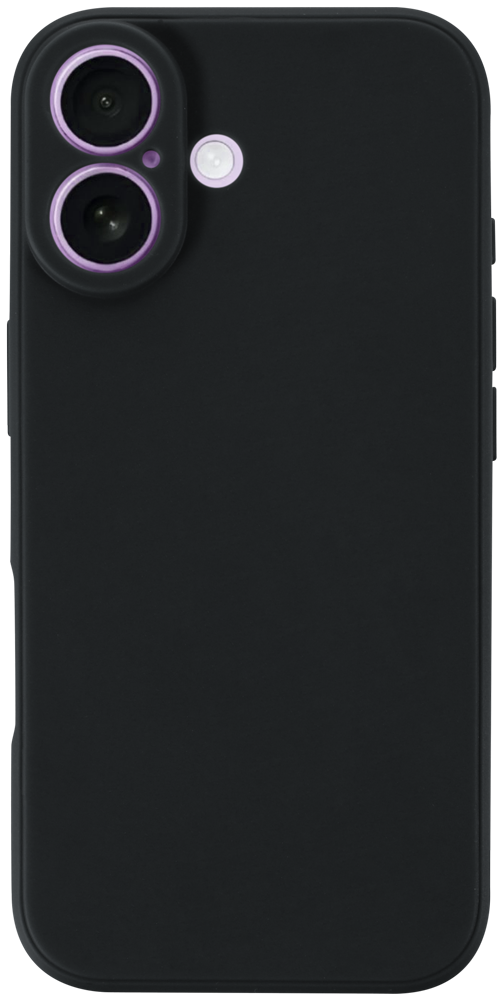 Apple iPhone 17 szilikon tok kameravédővel matt fekete