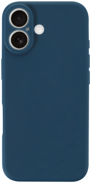 Apple iPhone 17 szilikon tok kameravédővel matt sötétkék