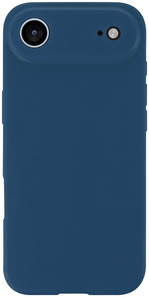 Apple iPhone 17 Air szilikon tok kameravédővel matt sötétkék