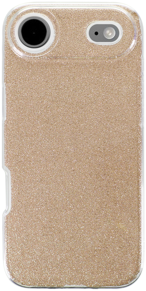Apple iPhone 17 Air szilikon tok csillogó hátlap arany