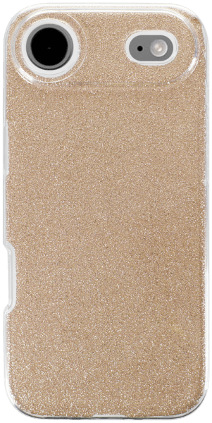 Apple iPhone 17 Air szilikon tok csillogó hátlap arany