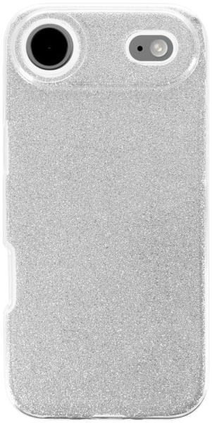 Apple iPhone 17 Air  szilikon tok csillogó hátlap ezüst