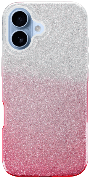 Apple iPhone 17 szilikon tok csillogó hátlap rózsaszín/ezüst