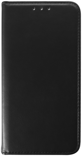 Apple iPhone 17 Pro oldalra nyíló flipes bőrtok asztali tartó funkciós fekete