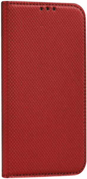 Samsung Galaxy A56 5G (SM-A566B/DS) oldalra nyíló flipes bőrtok rombusz mintás piros