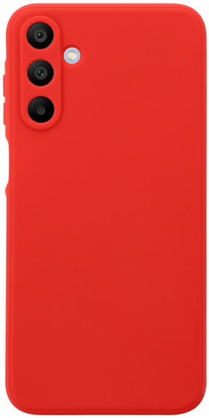 Samsung Galaxy A15 5G (SM-A156B) szilikon tok kameravédővel matt piros