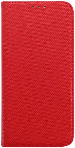 Honor Magic 7 Lite oldalra nyíló flipes bőrtok rombusz mintás piros