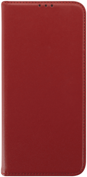 Xiaomi Redmi 12C oldalra nyíló flipes bőrtok valódi bőr piros