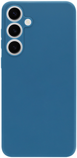 Samsung Galaxy S24 Plus (SM-S926B) szilikon tok kameravédővel matt sötétkék