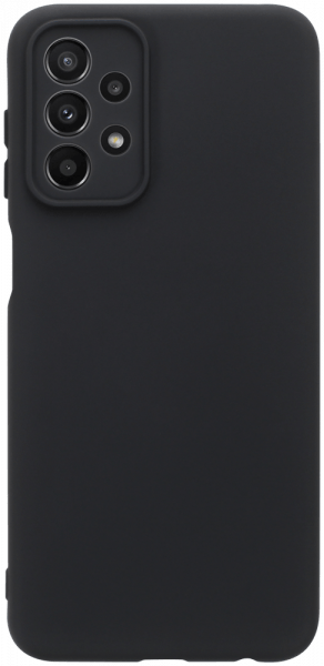 Samsung Galaxy A23 5G (SM-A236B) szilikon tok kameravédővel matt fekete
