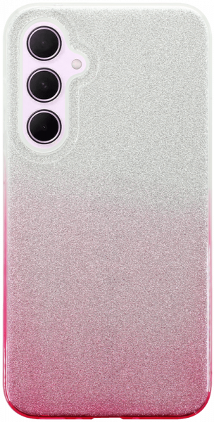 Samsung Galaxy A35 5G (SM-A356B) szilikon tok csillogó hátlap rózsaszín/ezüst