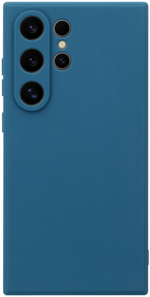 Samsung Galaxy S24 Ultra (SM-S928B) szilikon tok kameravédővel matt sötétkék