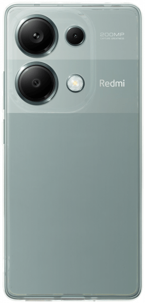 Xiaomi Redmi Note 13 Pro 4G szilikon tok közepesen ütésálló kameravédővel átlátszó