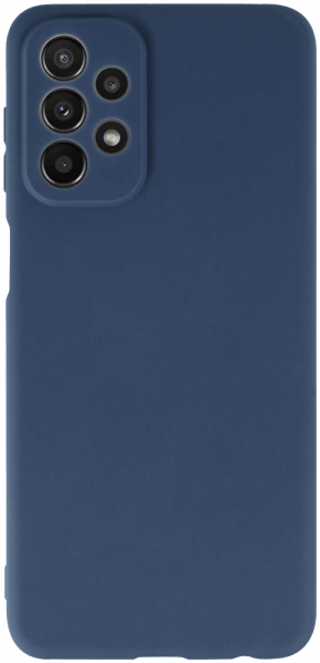 Samsung Galaxy A23 5G (SM-A236B) szilikon tok kameravédővel matt sötétkék