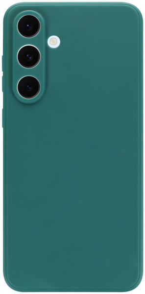Samsung Galaxy S24 FE (SM-S721B/DS) szilikon tok kameravédővel matt sötétzöld
